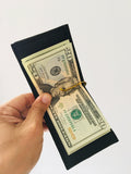 Tarjetero de Piel con clip para billetes - Zapatería y Tienda Típica San Isidro