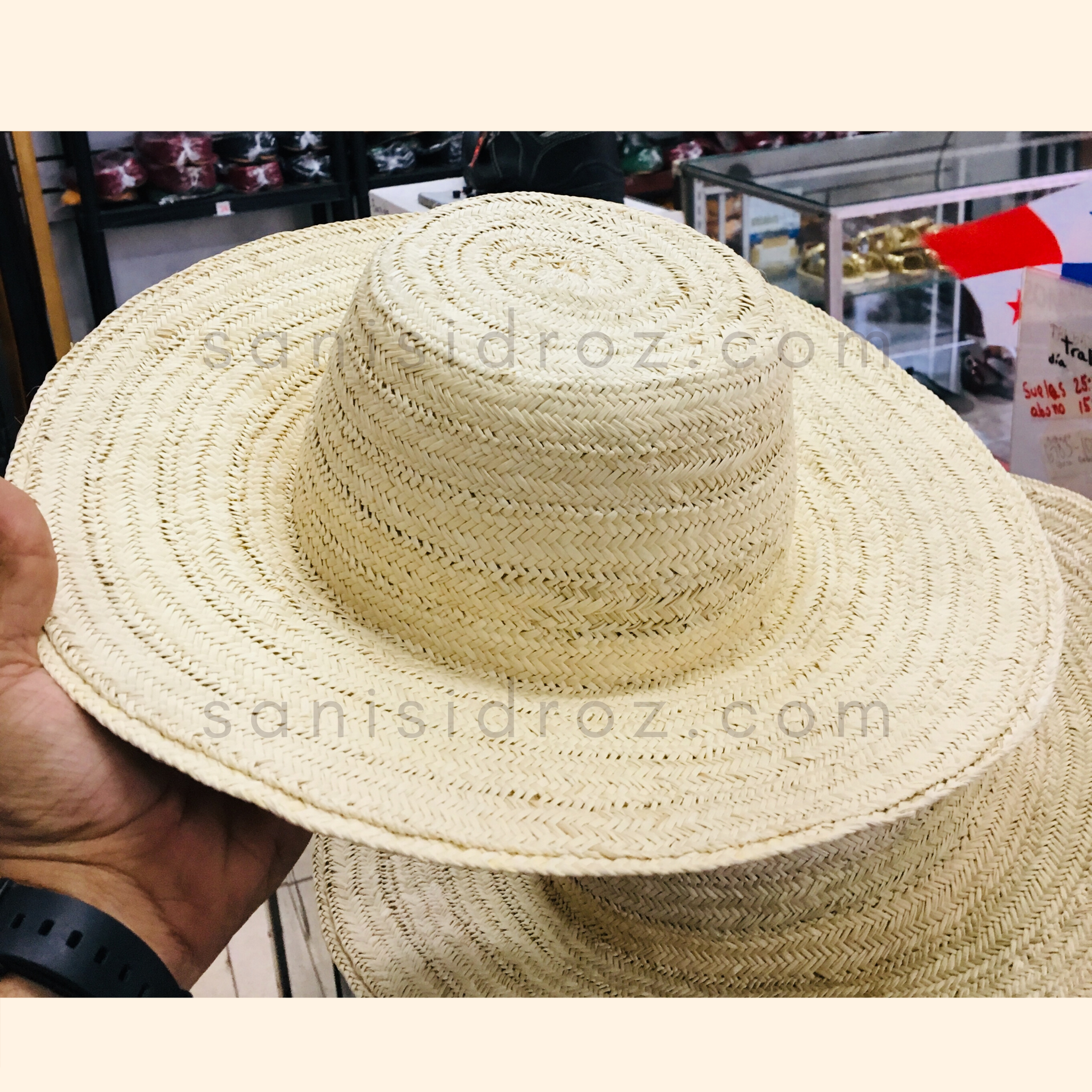 Sombrero blanco campesino Sanisidroz